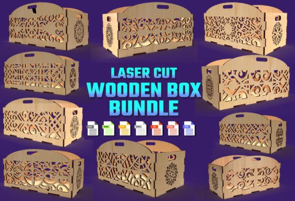 Download Decorative Box Laser Cut Wooden Tray 03 - Wood Collection