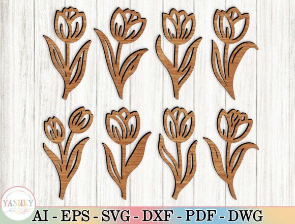 Download 8 Flower Wood Art Laser Cut Files Svg - Wood Collection