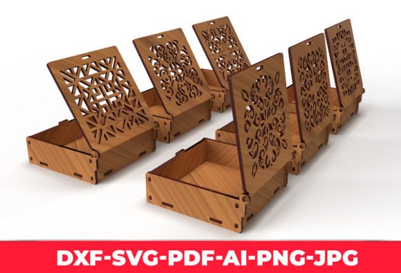 Download Ornaments Wooden Gift Box Laser Cut 02 - Wood Collection